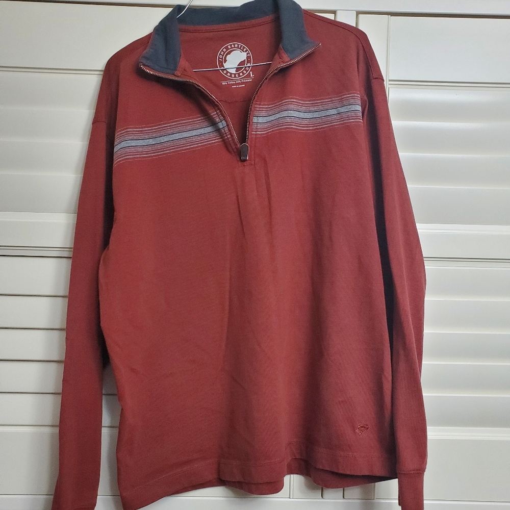 Men's 1/2 zip long sleeve sweater